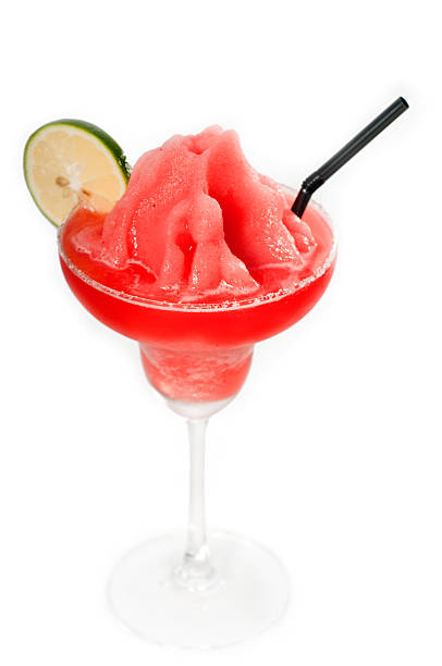 istock frozen strawberry margarita isolated on white 148311906