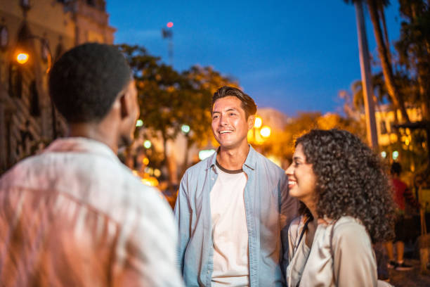 istock Young friends talking outdoors 1483121083