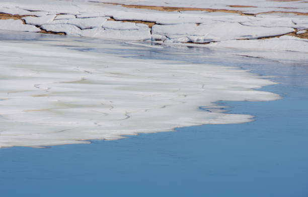 istock Melting ice in the spring on a lake 1483122161