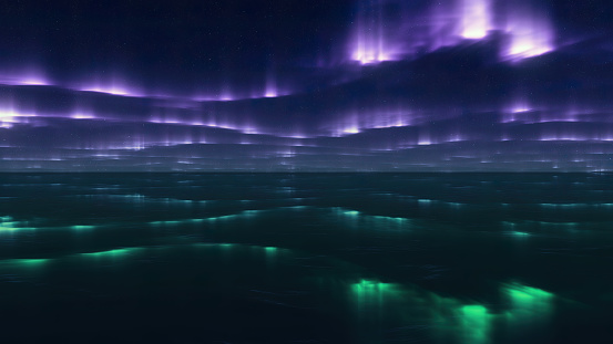 Aurora Borealis background