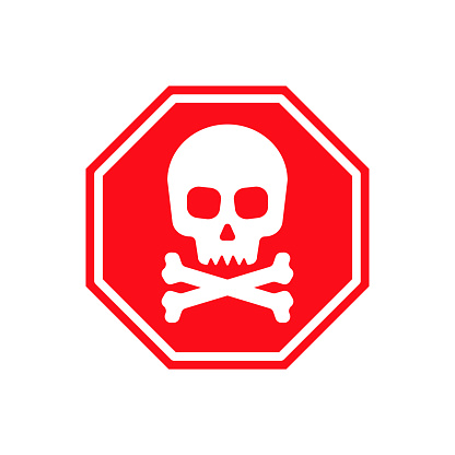 Hazard warning symbol vector icon flat sign symbol with exclamation mark isolated on white background. Hazard warning attention sign with exclamation mark symbol.