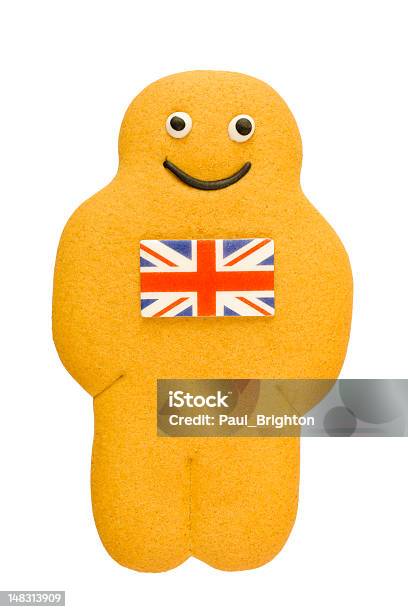 Gingerbread Man Stock Photo - Download Image Now - British Flag, Cookie, Cut Out
