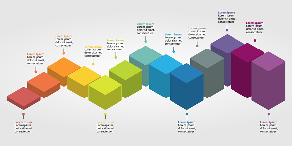 Square Chart Graph Quick Reference Square Chart Template For Infographic For Presentation For 13 Element ...