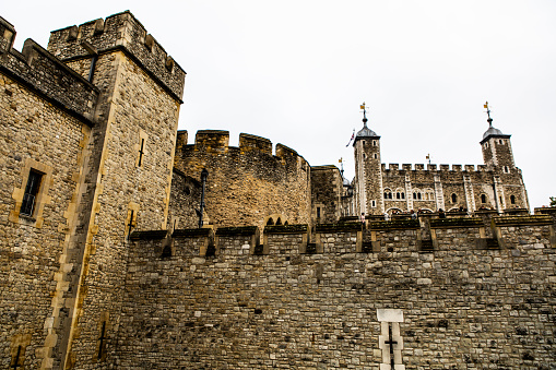 Tower of London in Downtown London England UK Europe Brick Architecture Castle.
