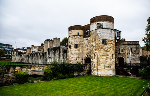 London, United Kingdom - September 20, 2008: Windsor Castle in London England. Windsor castle is the oldest occupied castle in the word and is the official residence of the Queen      