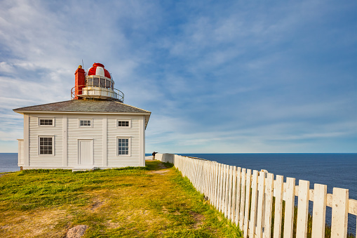 The old Cape Spear lighthouse at Cape Spear, Newfoundland, Canada.