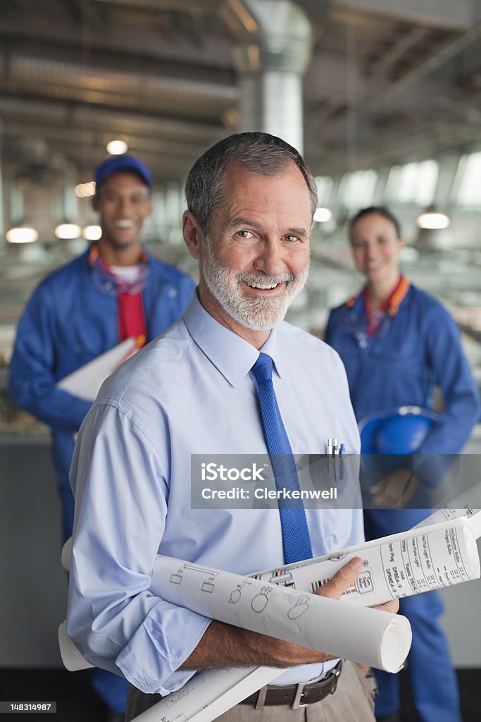 Retrato de arquitecto y para ingenieros - Foto de stock de Arquitecto libre de derechos