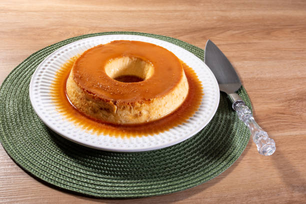 istock Condensed milk pudding with caramelized sauce 1483152764