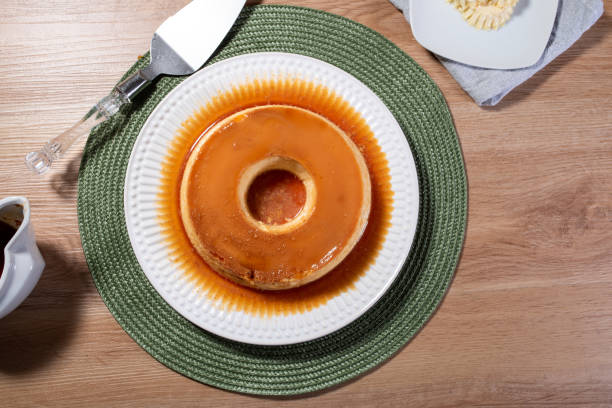 istock Condensed milk pudding with caramelized sauce 1483152789