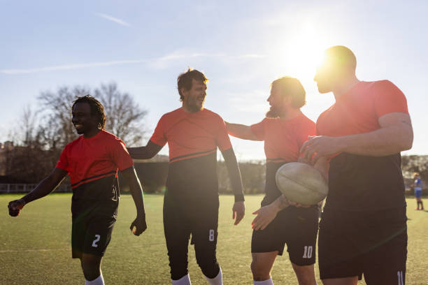 istock Rugby team won the match 1483157060