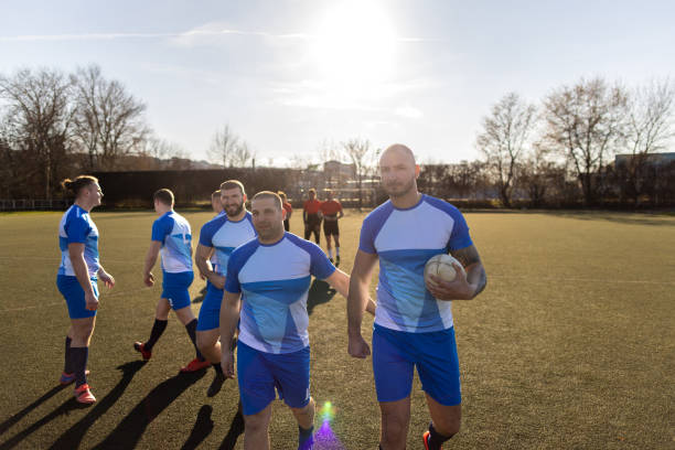 istock Rugby team after the match 1483159382