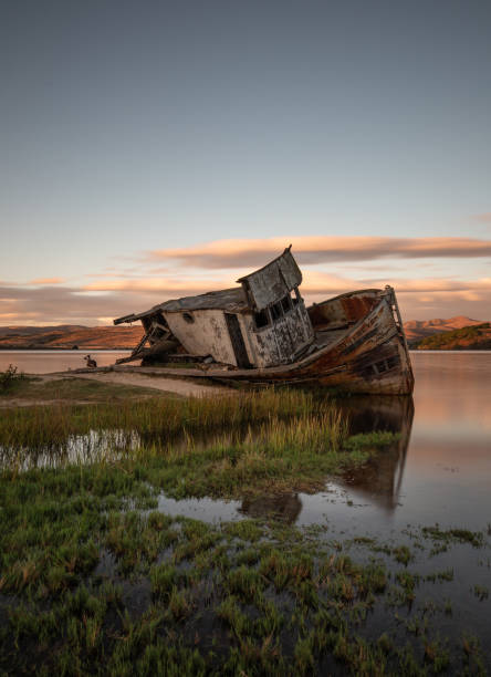 istock Sunset over shipwreck at point reyes 1483160239