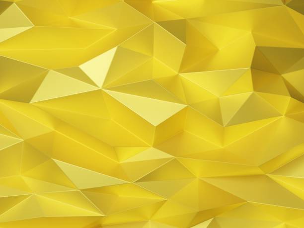 istock 3d render, gold color abstract background, Abstract background of triangle shape, gold color background, abstract background, 3d background. 1483160505