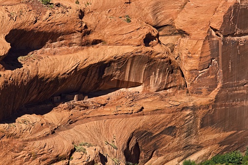 Cliff dwellings, Canyon de Chelle, Arizona.