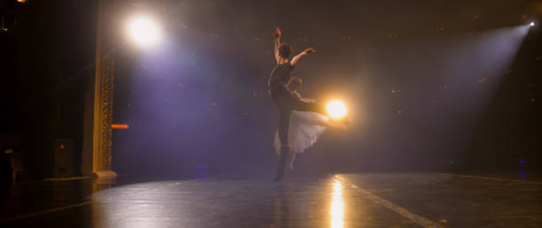 istock Dance partners rehearse ballet choreography 1483166941