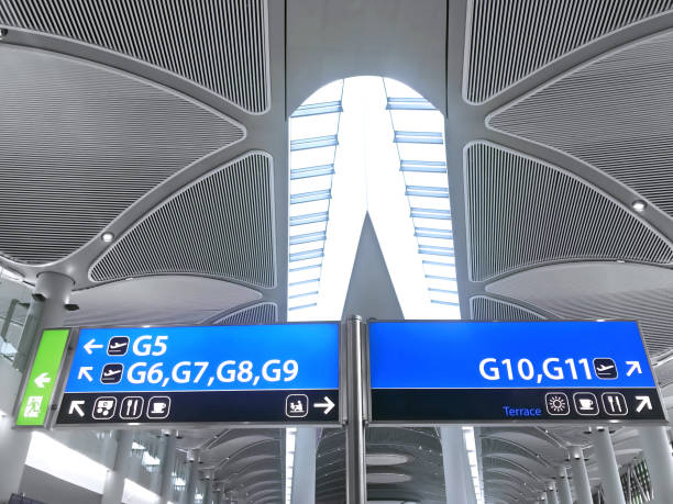 istock Sign in airport 1483169004