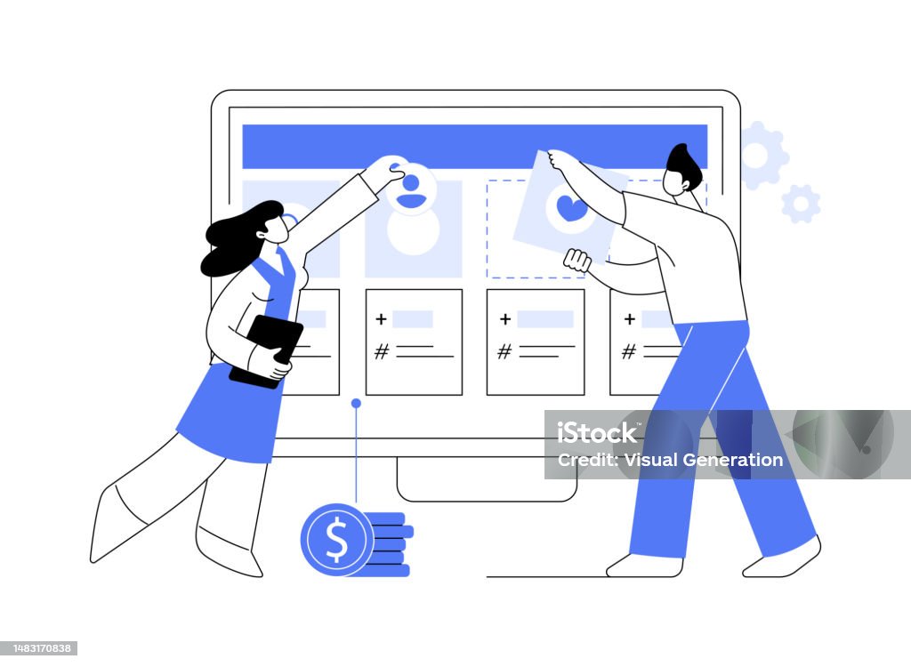Strategy Development Abstract Smm Strategy Development Abstract Concept Vector Illustration Stock ...