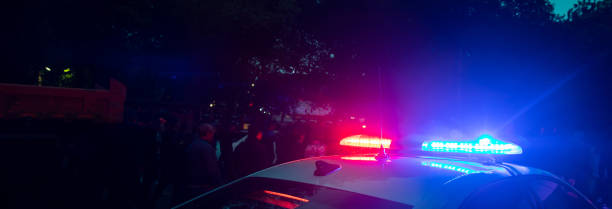 istock police car at night street 1483172268
