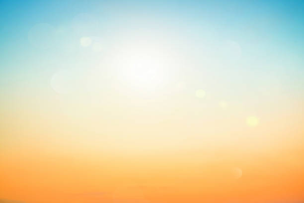 istock Relaxing outdoors vacation landscape concept: Abstract blurred sunlight beach colorful blurred bokeh background with retro effect autumn sunset sky have blue bright, white, and color orange calm. 1483175104