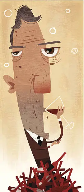 Vector illustration of The Connoisseur