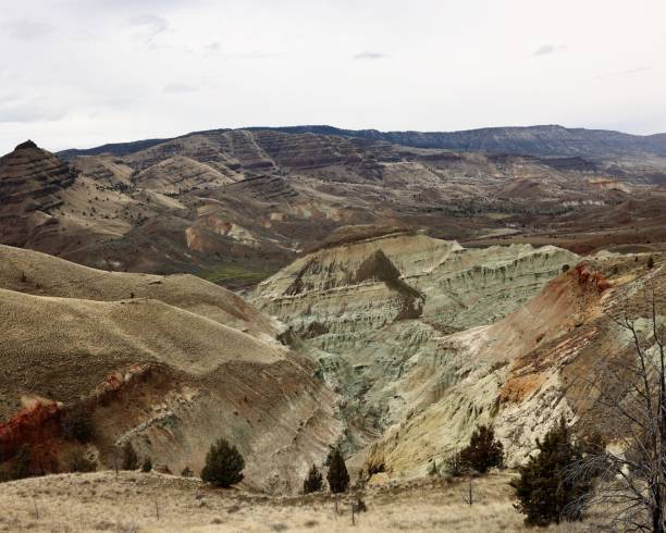 Blue Basin in John Day Fossil Beds National Monument stock photo