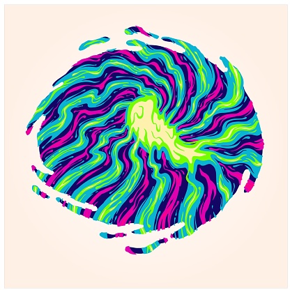 Spiral hypnotic optical illusion trippy background illustration vector for your work logo, merchandise t-shirt, stickers and label designs, poster, greeting cards advertising business company or brands
