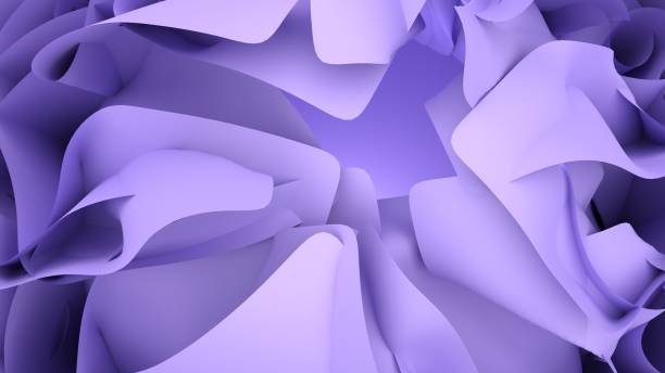 istock abstraction of chaotic waves of fabric, beautiful background, 3d render 1483181864