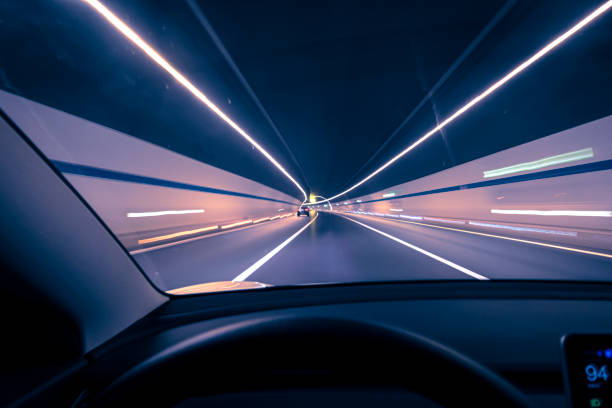 istock Electric car driving 1483183665