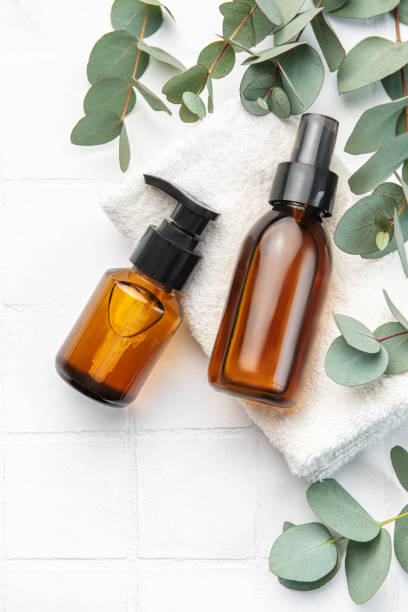 istock Massage and spa products with eucalyptus 1483188519