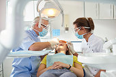 dental team patient check up