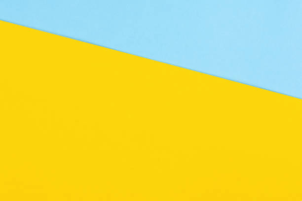 istock Yellow and blue paper background 1483194838