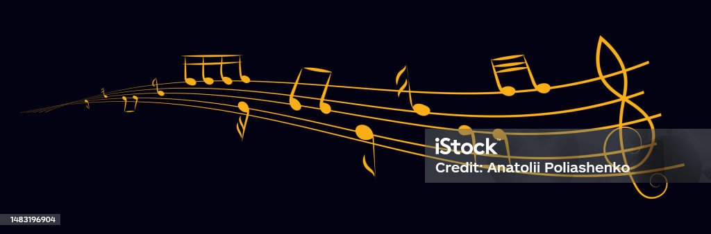 Musical Notes Stock Illustration - Download Image Now - Abstract, Art ...