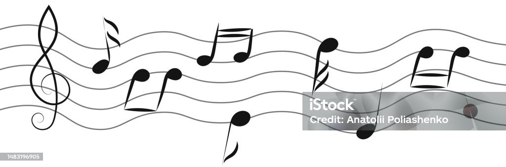 Generic Music Notes Musical Notes Stock Illustration - Download Image Now - Abstract, Art ...