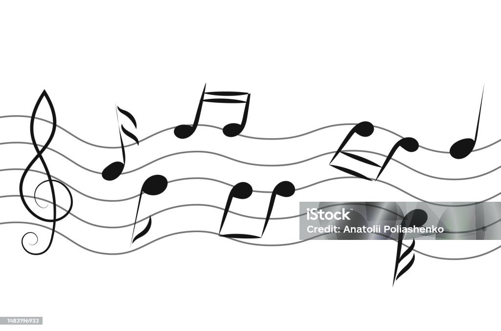 Musical Notes Stock Illustration - Download Image Now - Abstract, Art ...