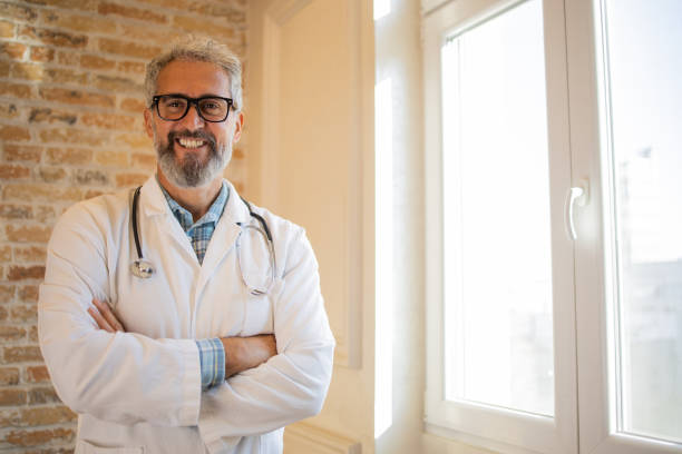 istock Portrait of handsome doctor 1483197349
