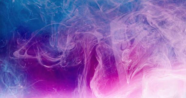 istock Color smoke mist texture pink blue vapor cloud 1483197735
