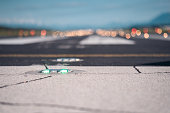 Green Light On The Airports Runway