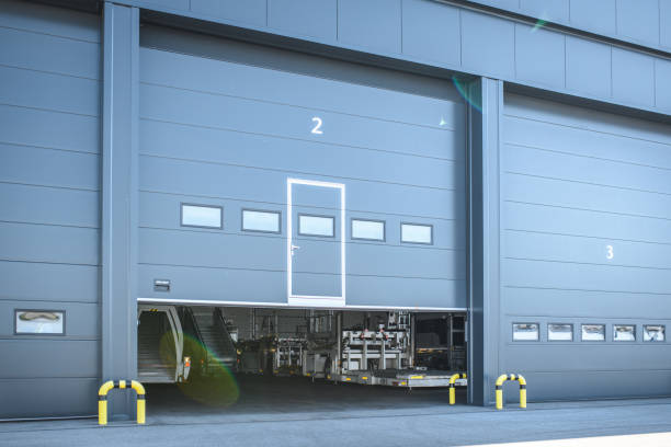 istock Aircraft hanger Doors 1483204079