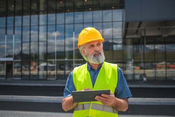 istock Mature White Male Engineer Working With A Digital Tablet 1483204207