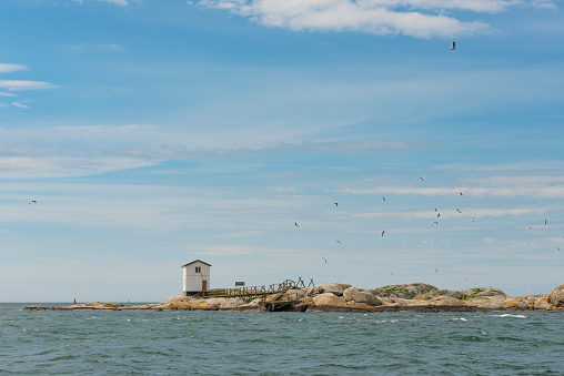 Small islet at the outskirts of Gothenburg archipelago in Sweden.