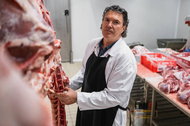 istock Meat industry slaughterhouse and food processing 1483221068