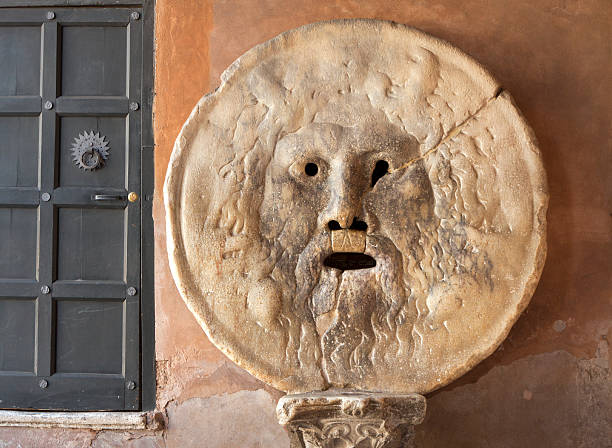 La Bocca della Verità ("the Mouth of Truth"), Rome, Italy stock photo