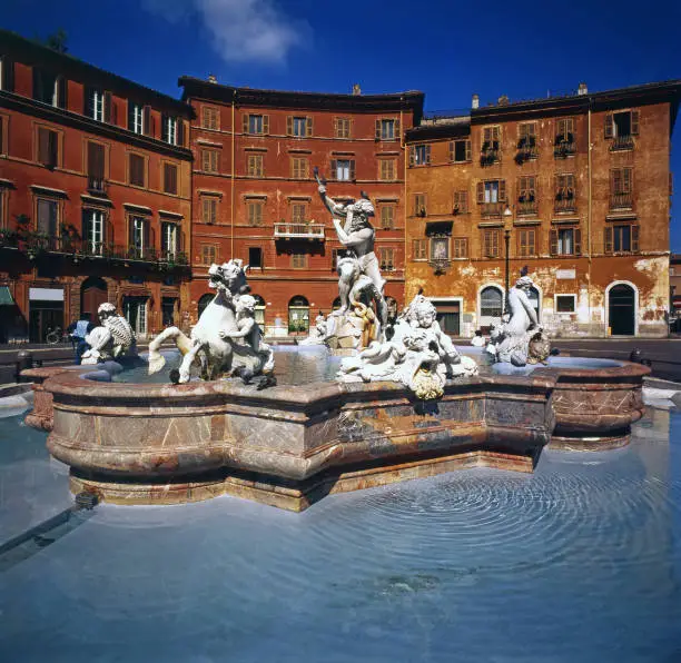 Bernini Fountain, Piazza Navona, Rome