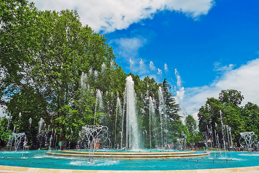 Margaret Island Fountain in Budapest, Hungary