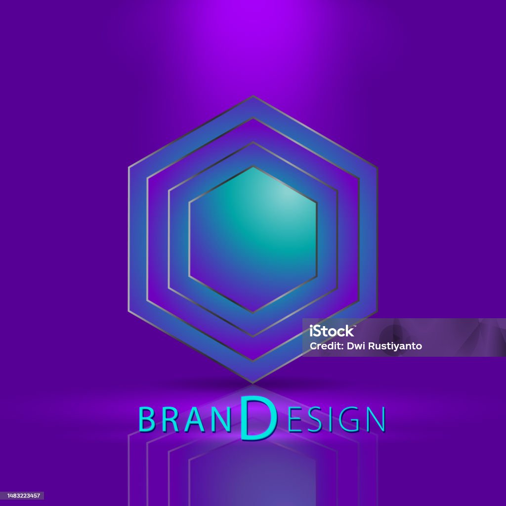 Hectagon Design Hexagon Logo Template Design Element Vector Illustrator Colorful ...