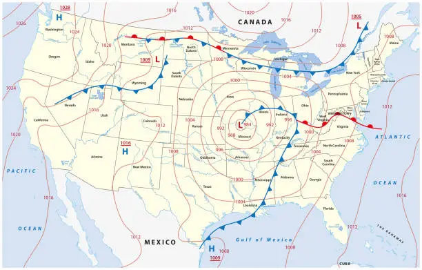 Msn Temps Map Free msn weather map Clipart Images | FreeImages