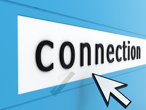Internet connection communication technology concept