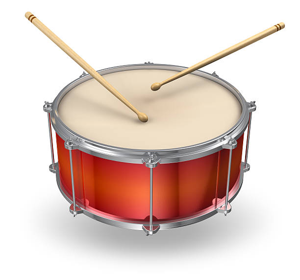 красный барабан с голяшки - bass drum стоковые фото и изображения