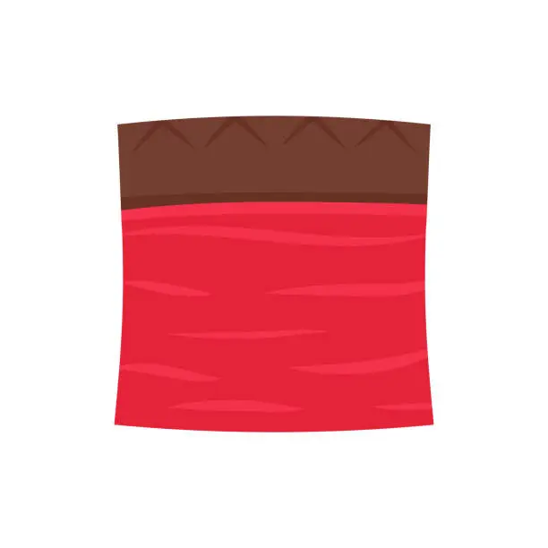 Vector illustration of Beef cube vector. Cute chopped raw meat for your cooking ingridients.