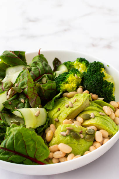 istock Salad with beans, avocado and broccoli 1483231540